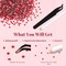 8000PCS 3mm Flatback Resin Rhinestones with Tweezers and Pen (Red)
